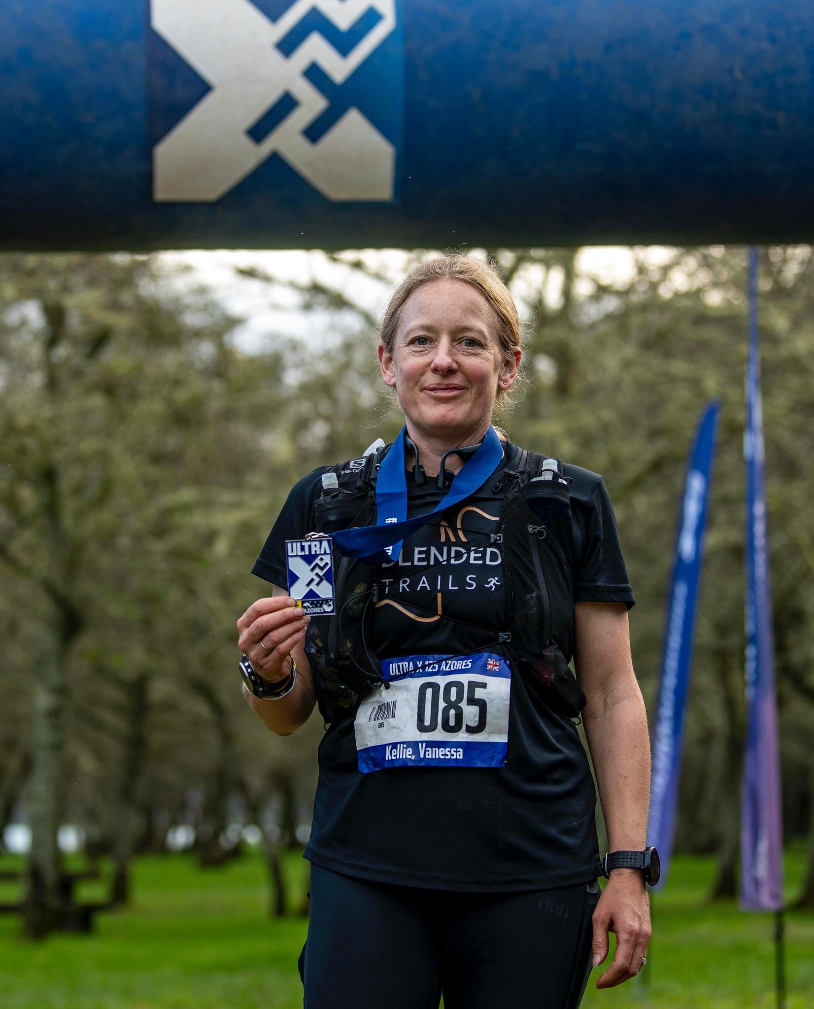 Vanessa Kellie runs Ultra X Azores
